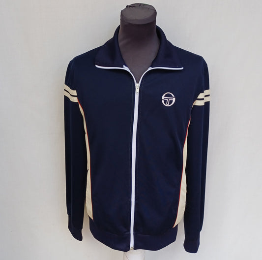 Vintage 80s Sergio Tacchini Fjord Zip Track Top Jacket Size EU 50/Mens M