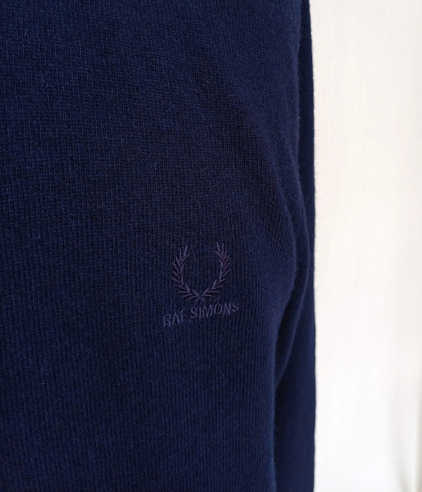 Fred Perry X Raf Simons Wool Crew Neck Sweater Jumper Size 40/Mens M/L