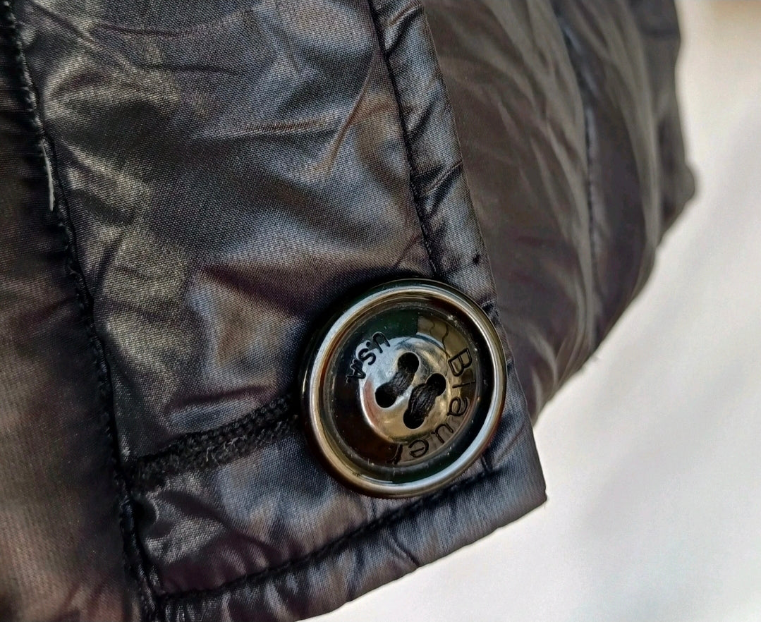 Blauer USA Womens Zip/Button Raccoon Fur Quilted Down Puffer Jacket Size XS