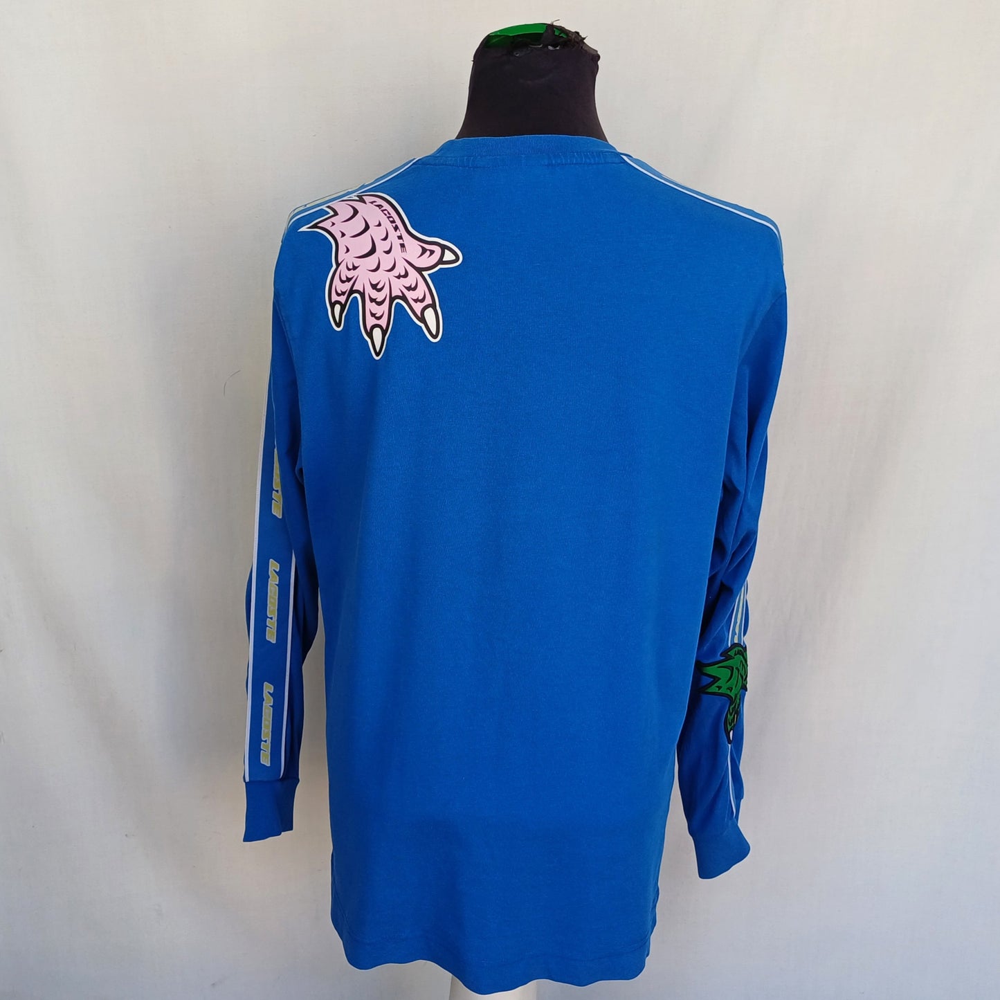 Lacoste relaxed Fit Cotton Taped Logo T-Shirt Size 3/Mens S