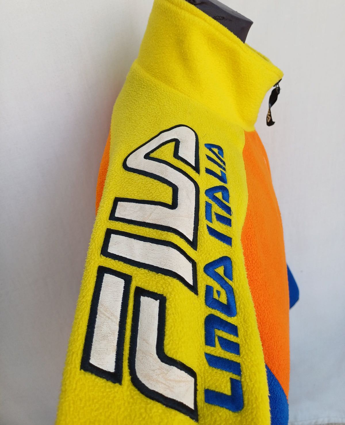 Vintage 90s Fila Linea Italia colorblock 1/4 zip fleece pullover Mens XL