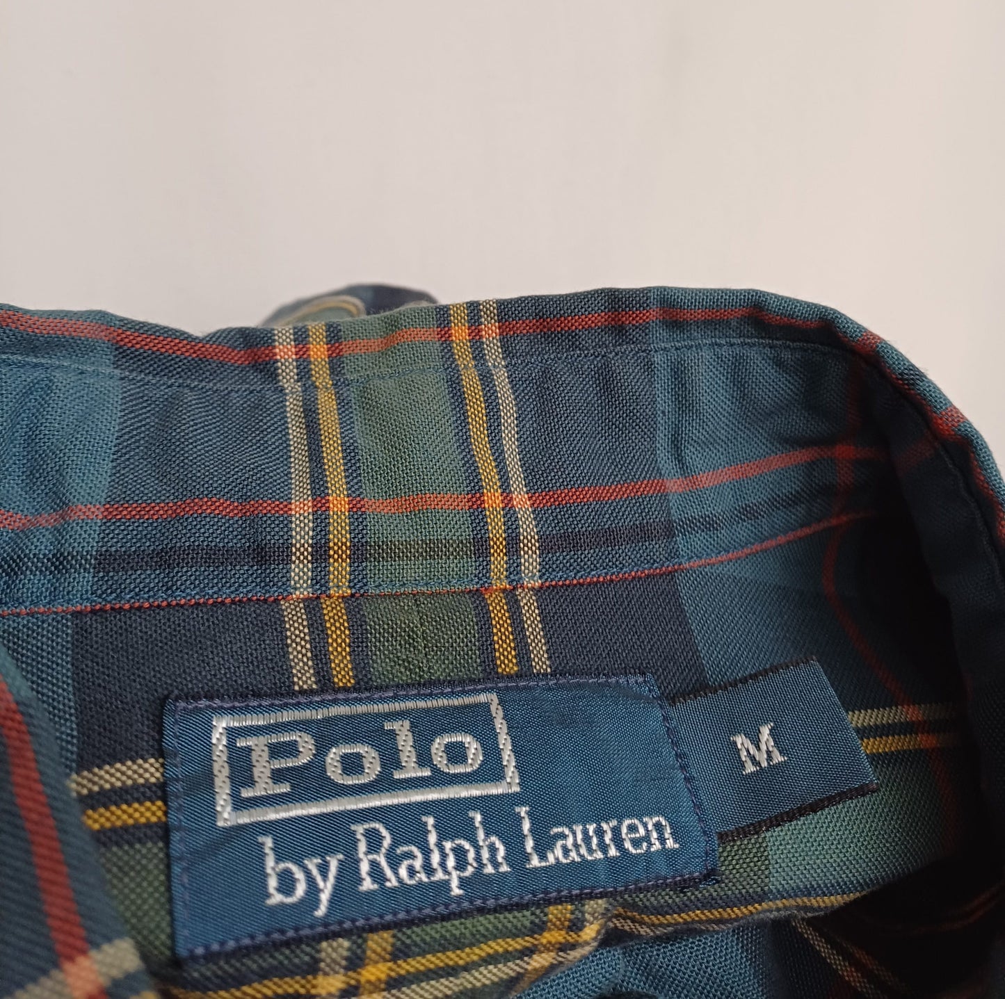 Vintage Polo Ralph Lauren Plaid Button Down Long Sleeve shirt Mens M