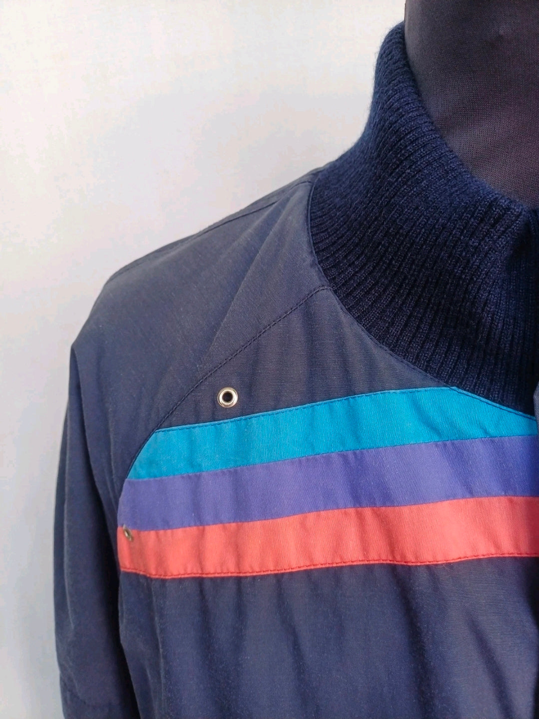 Vinatge 80s BMW M Style Head Reversible Wool/Cashmere Jacket Size 52/Mens L