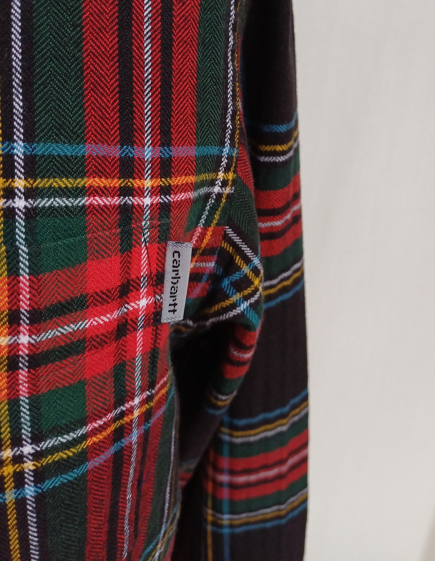 Carhartt 100% Cotton Long Sleeve button-Up Vigo Check Shirt Mens S