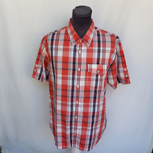 Levi Strauss Cotton Check Button-Up Shirt Mens XL