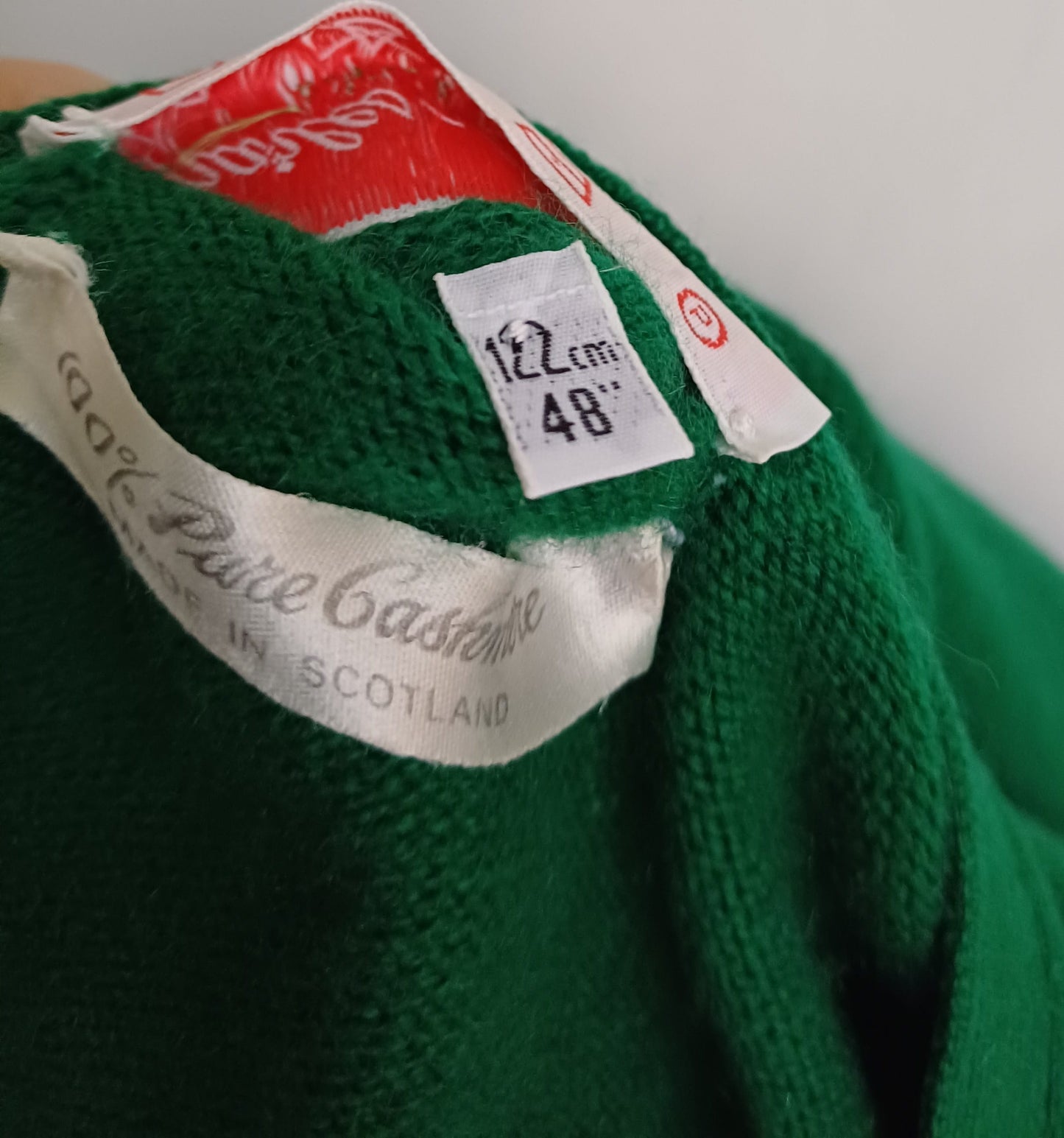 Vintage Charles Of Scotland Pure Cashmere Button Cardigan Mens XL