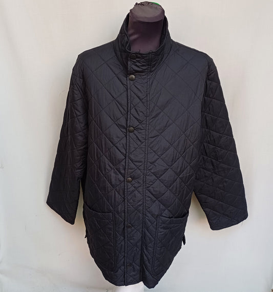 Barbour Hampton Lightweight Quilt Snap Padded Jacket Mens XL