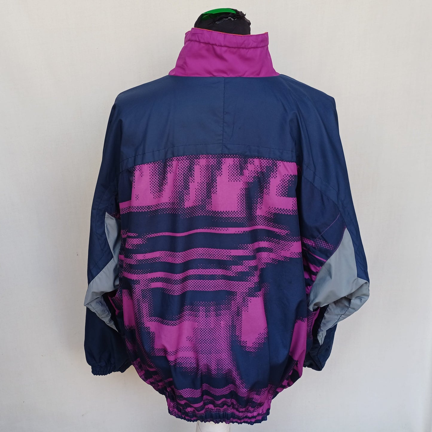 Vintage 90s Nike Multicolor Windbreaker Track Top Jacket Mens XL
