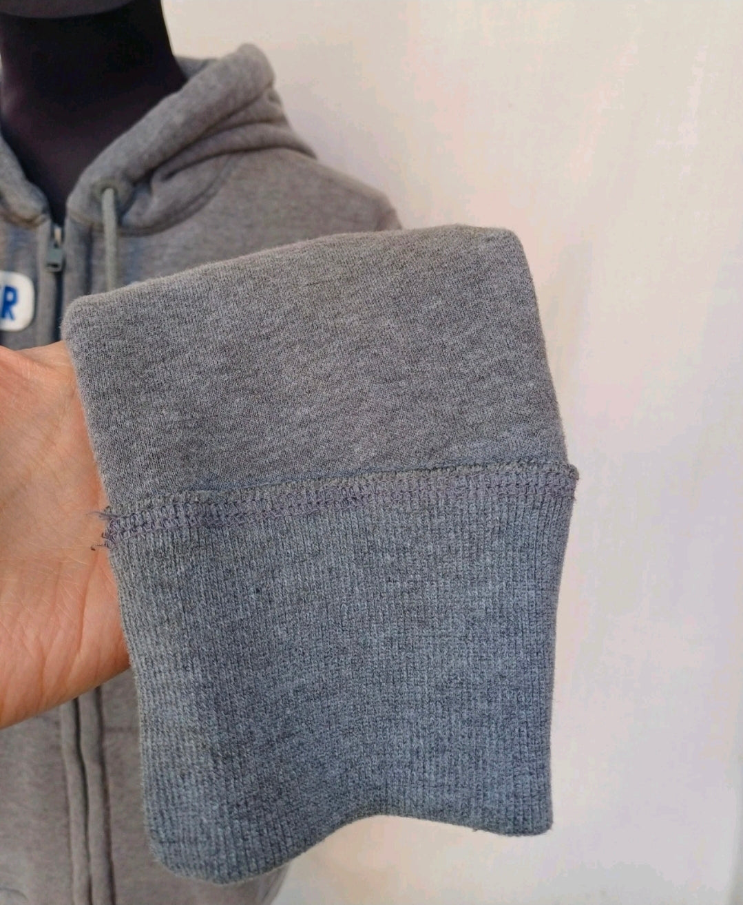 Hollister Spell Out Zip Hoodie Pocket Sweatshirt Mens M