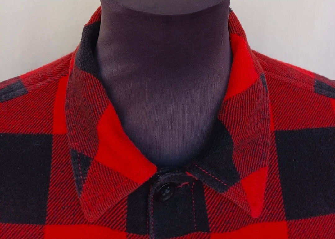 Dickies Plaid Cotton Button Up Flannel Shirt Mens M