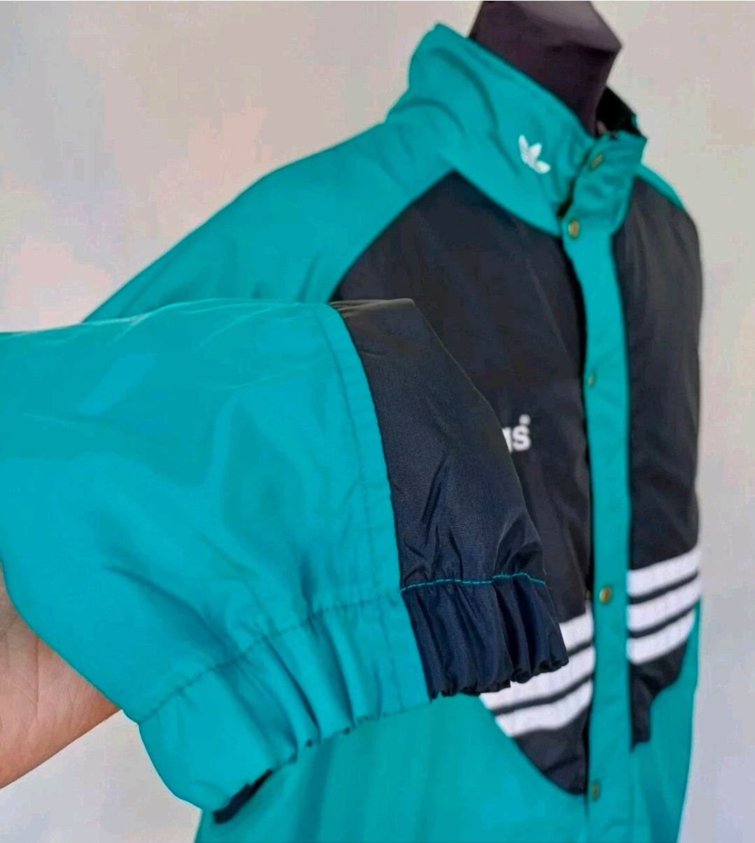 Vintage 90s Adidas Bench Coat Long Padded Jacket Mens XL