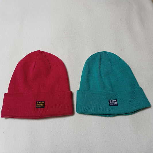 Lot Of 2 G-Star Raw Effo Long Beanie Hat One Size Fits All Adult