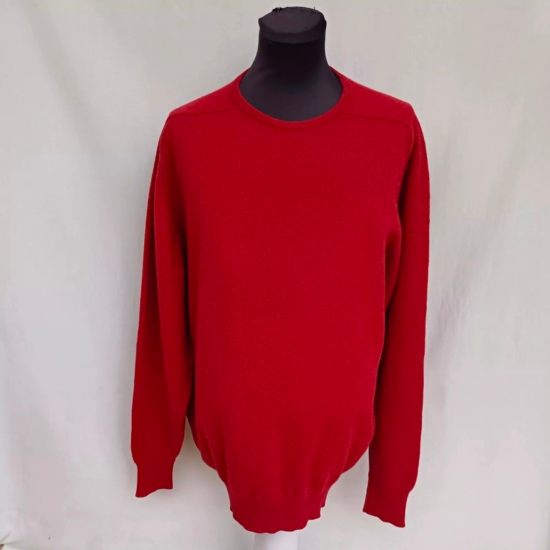 William Lockie Lambswool Crew Neck Sweater Scotland Jumper Mens 2XL