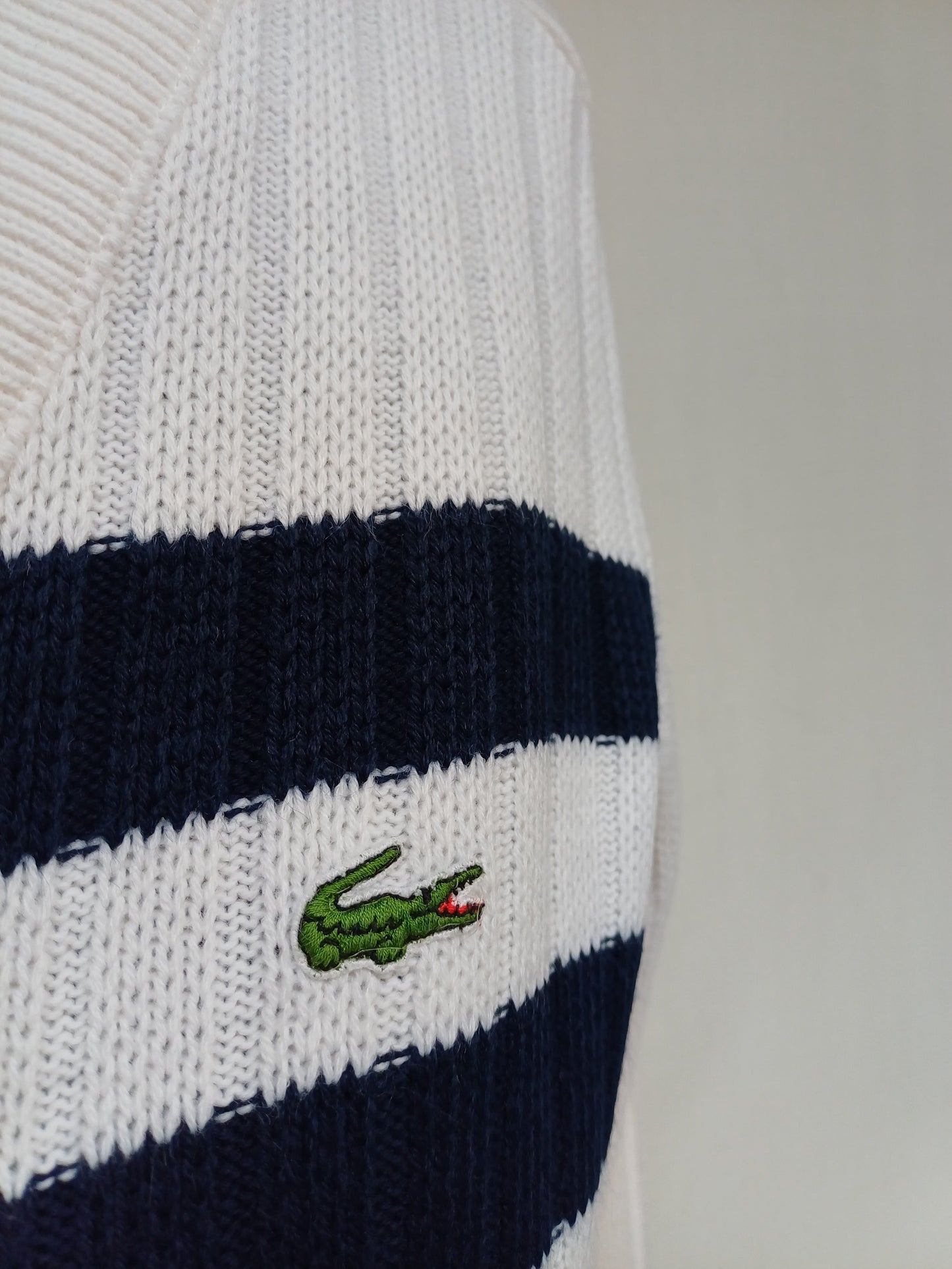 Vintage Chemise Lacoste Acrylic Button Cardigan Sweater Size 3/Mens M