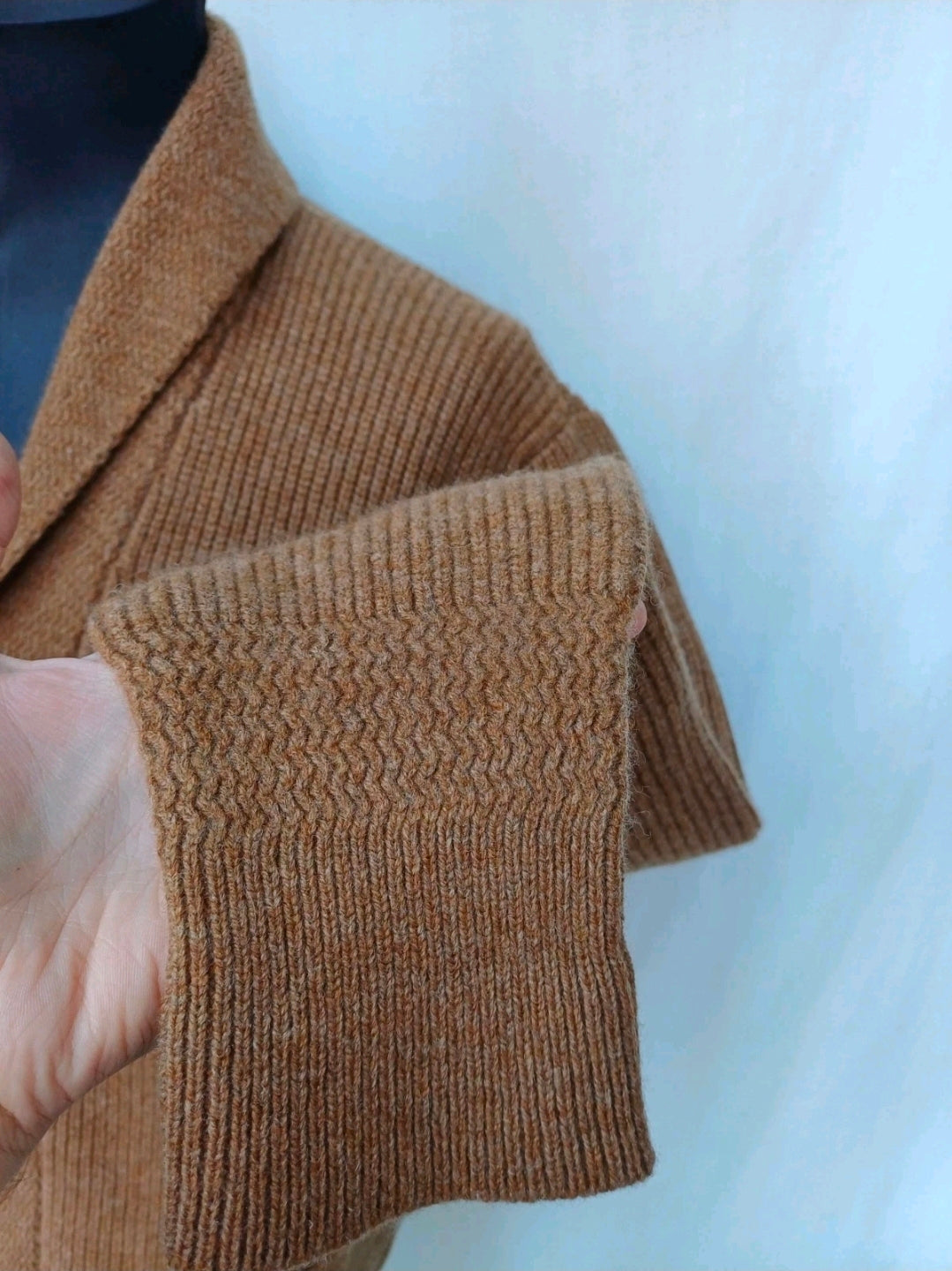 William Lockie Steppin Out Lambswool Knit Cardigan Sweater Mens XL