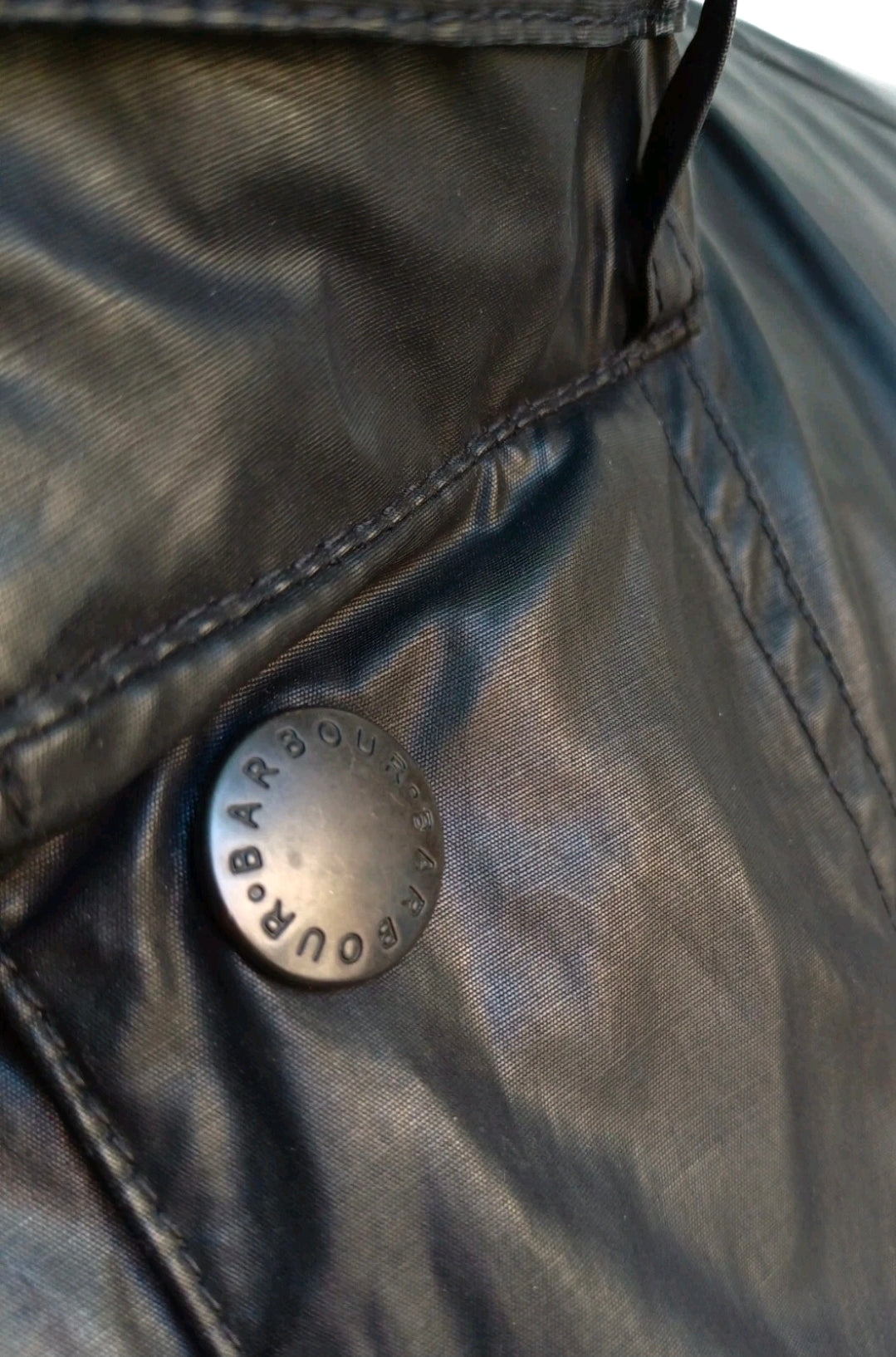 Barbour T1149 Carbon Finish International Jacket Zip/Snap Coat Mens M