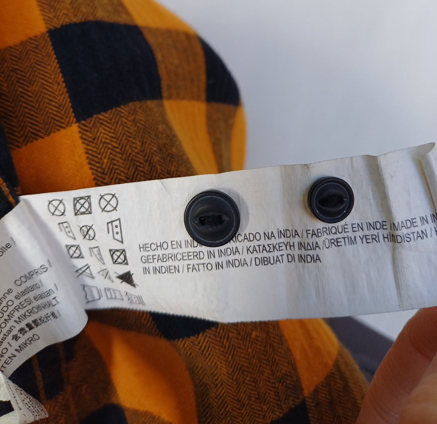 Pull & Bear Buffalo Check Cotton Button Up Shirt Mens M