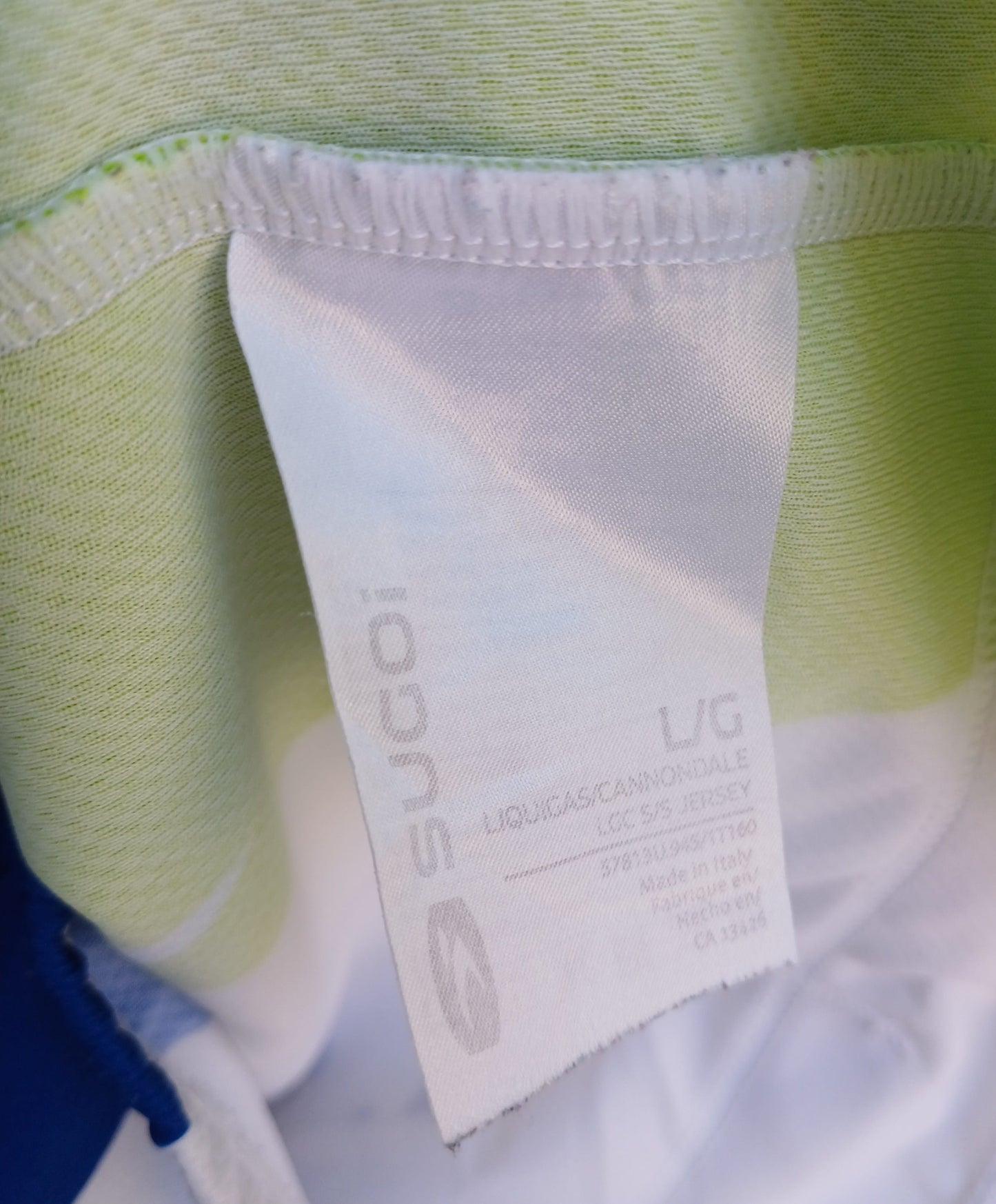 Liquigas Cannondale Team Sugoi Cycling Jersey Mens L