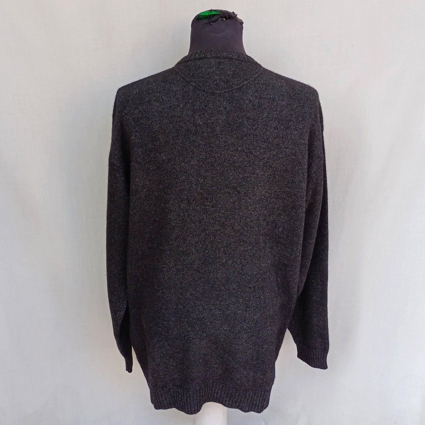 Armani Jeans Wool V-Neck Pullover Sweater Mens XL