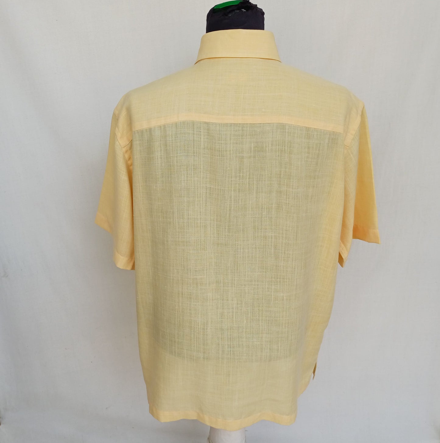 Burberry London Linen/Polyester Button-Up Shirt Mens L