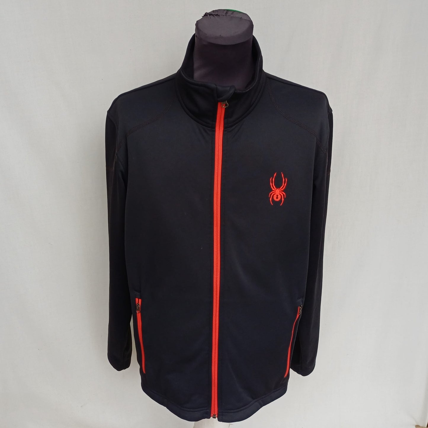 Spyder Fleece Lined Full Zip Softshell Jacket Mens L