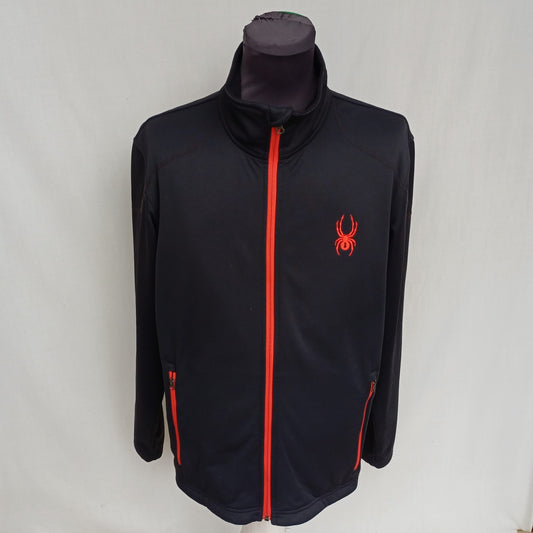 Spyder Fleece Lined Full Zip Softshell Jacket Mens L