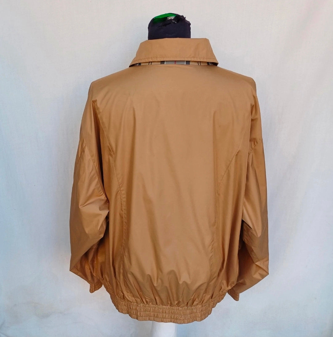 Barbour T533 AYR Reversible Check/Plaid Bomber Jacket Mens 2XL