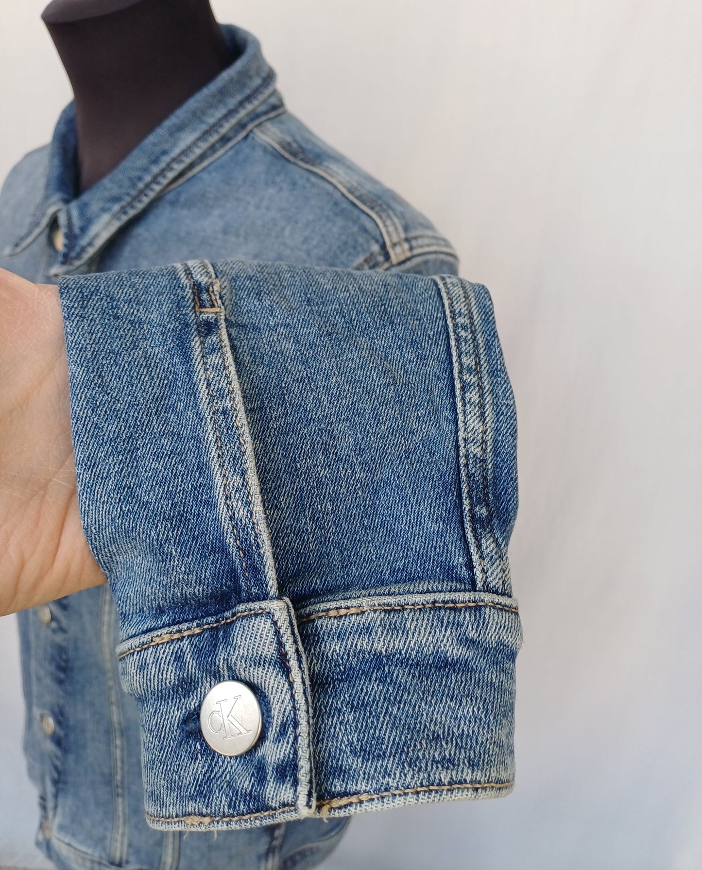 Calvin Klein Jeans Foundation Trucker Denim Jacket Mens XL