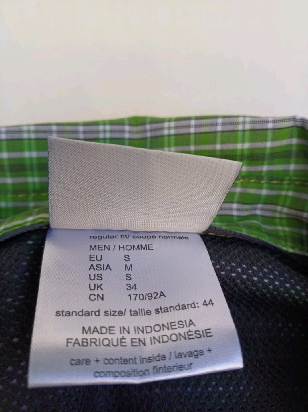 Jack Wolfskin QMC Plaid Outdoor button-UP Long Sleeve shirt Mens S