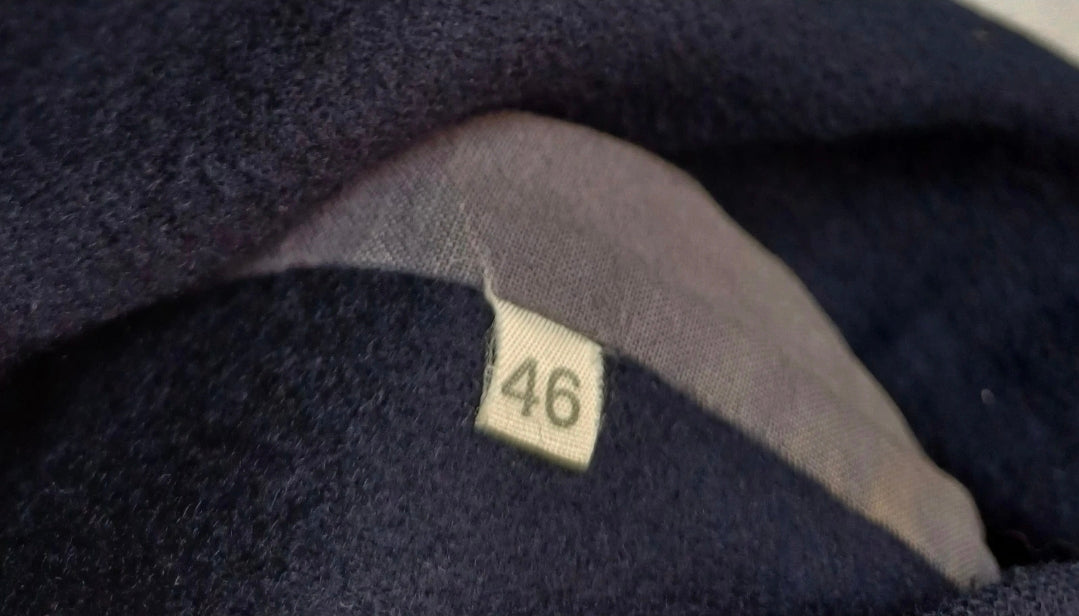 Vintage Herno Mens Wool Button Coat Long Navy Blue Overcoat EU 46/Mens S