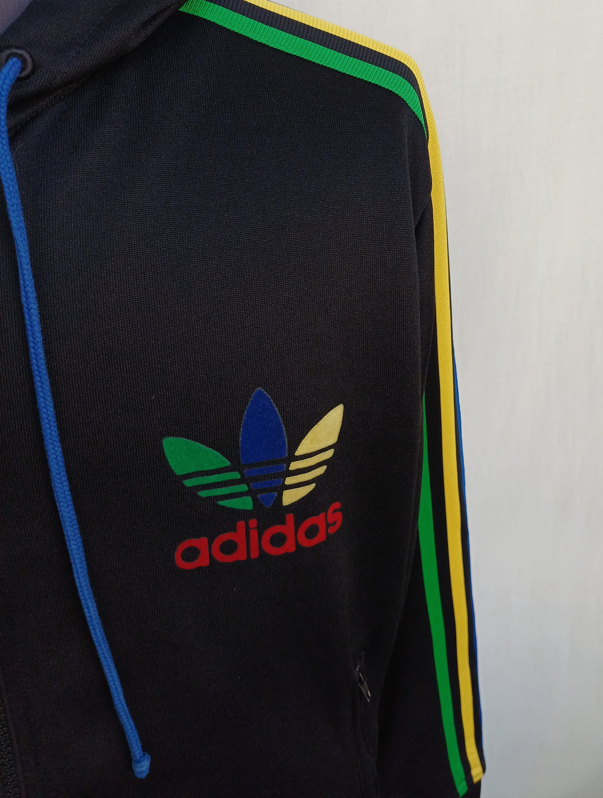 Adidas Originals Grun Rasta Track Hooded Jacket Mens M