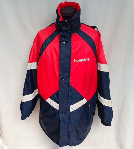Vintage 80s Hummel Bench Coat Long Padded Jacket Size 42/Mens L
