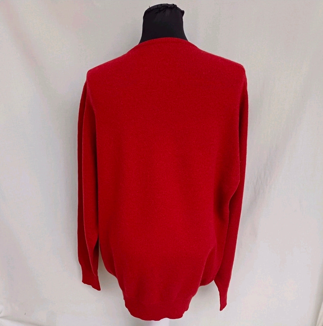 William Lockie Lambswool Crew Neck Sweater Scotland Jumper Mens 2XL