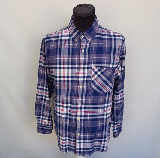 Visvim Plaid Button Down Flannel Shirt Size 4/Mens M