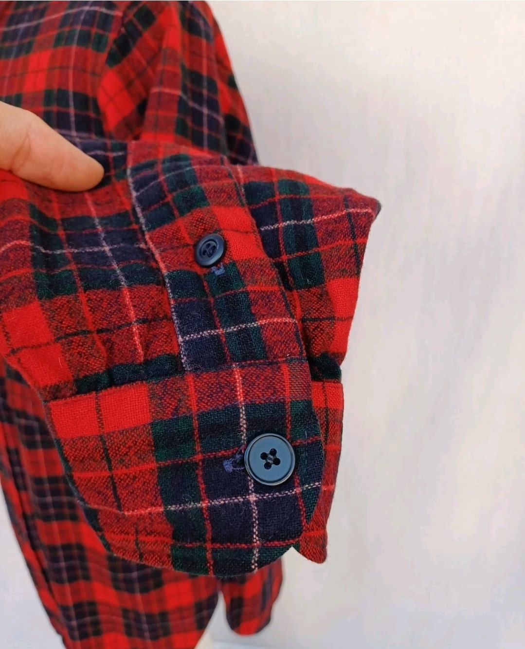 Vintage Pendleton Flannel Wool Plaid Button Shirt Size 15.5/Mens M