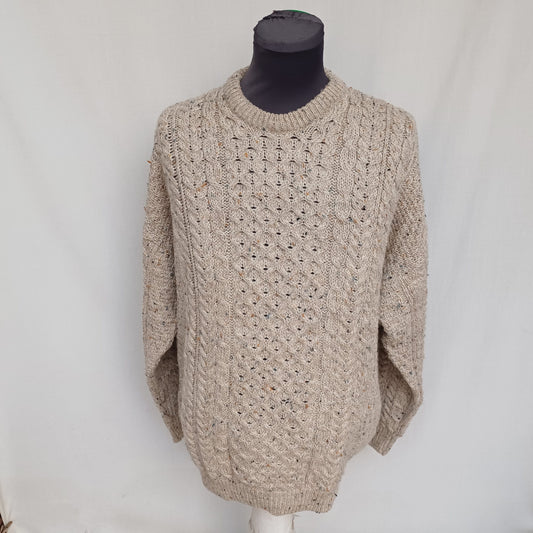 Vintage Carraig Donn Pure Wool Pullover Knit Sweater Mens XL