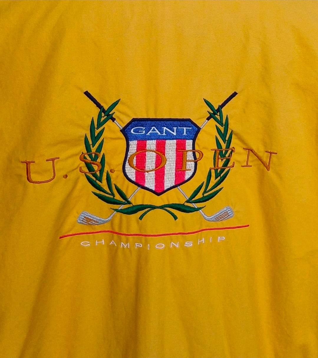 Vintage Gant US Open Golf Zip/Snap Jacket Mens XL