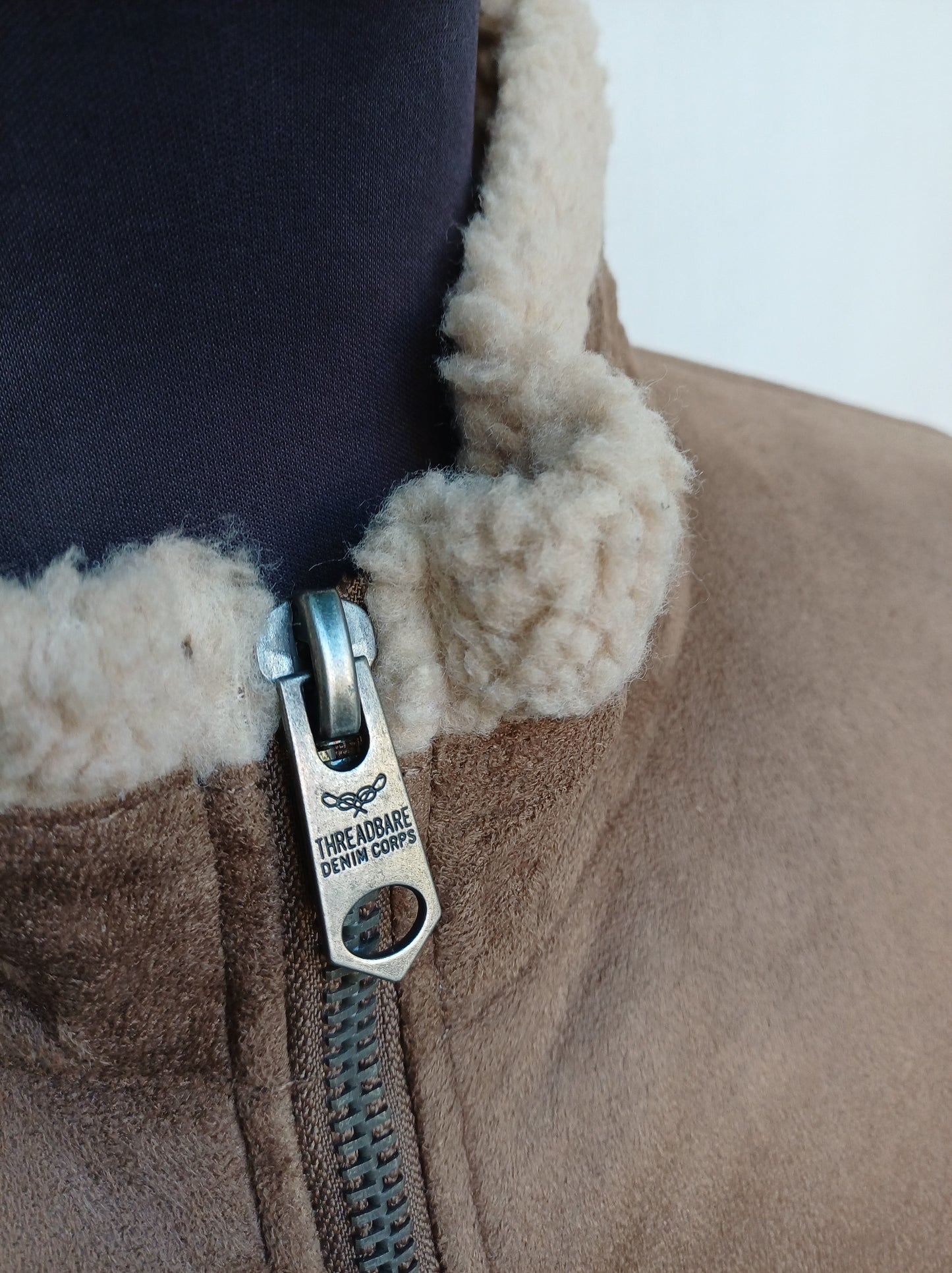 Threadbare Faux Shearling Fur Jacket Mens XL