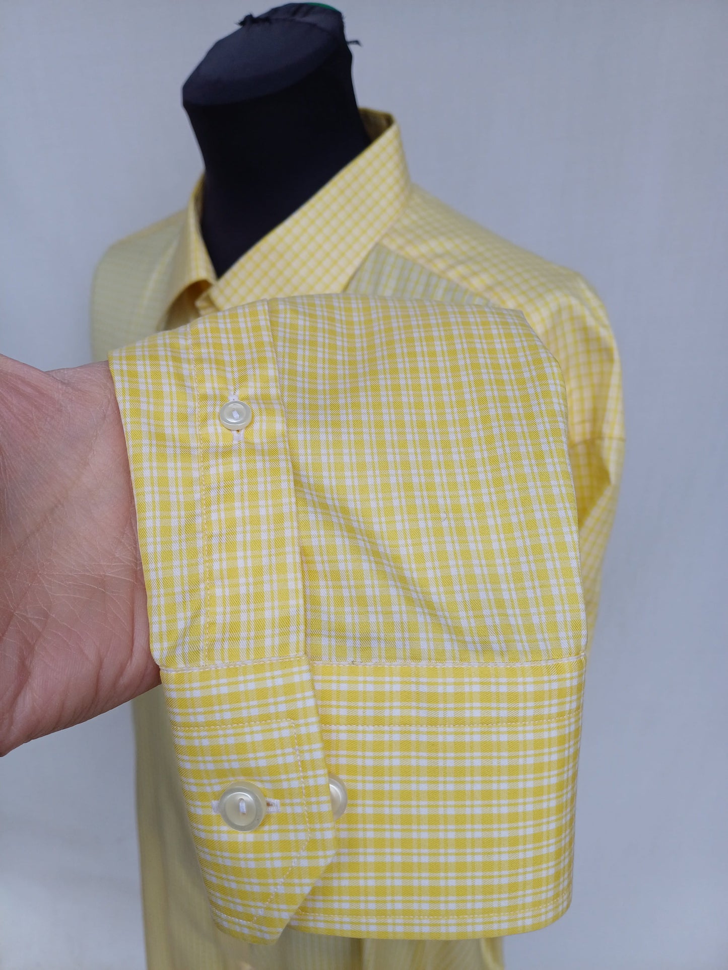 Eton Classic Fit Striped Button-Up Shirt Size 47/18.5/Mens 3XL