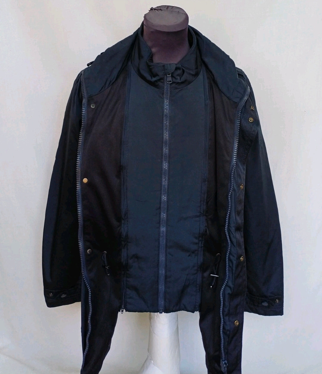 Paul & Shark Double Zipper Multi-Pockets Field Padded Hooded Jacket Mens L