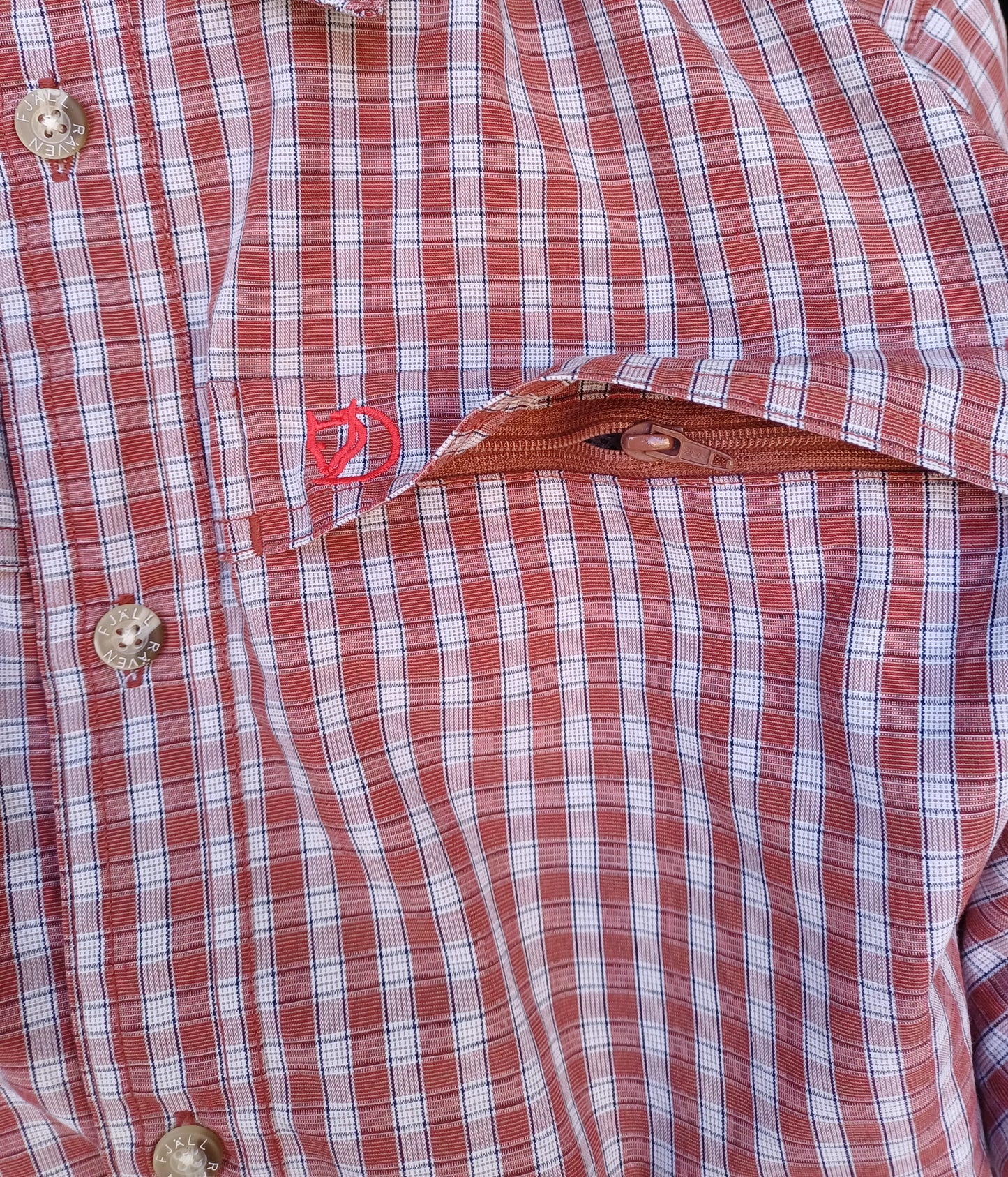 Fjallraven Outdoor Comfort Fit Collin Check Button-Up Shirt Mens XL