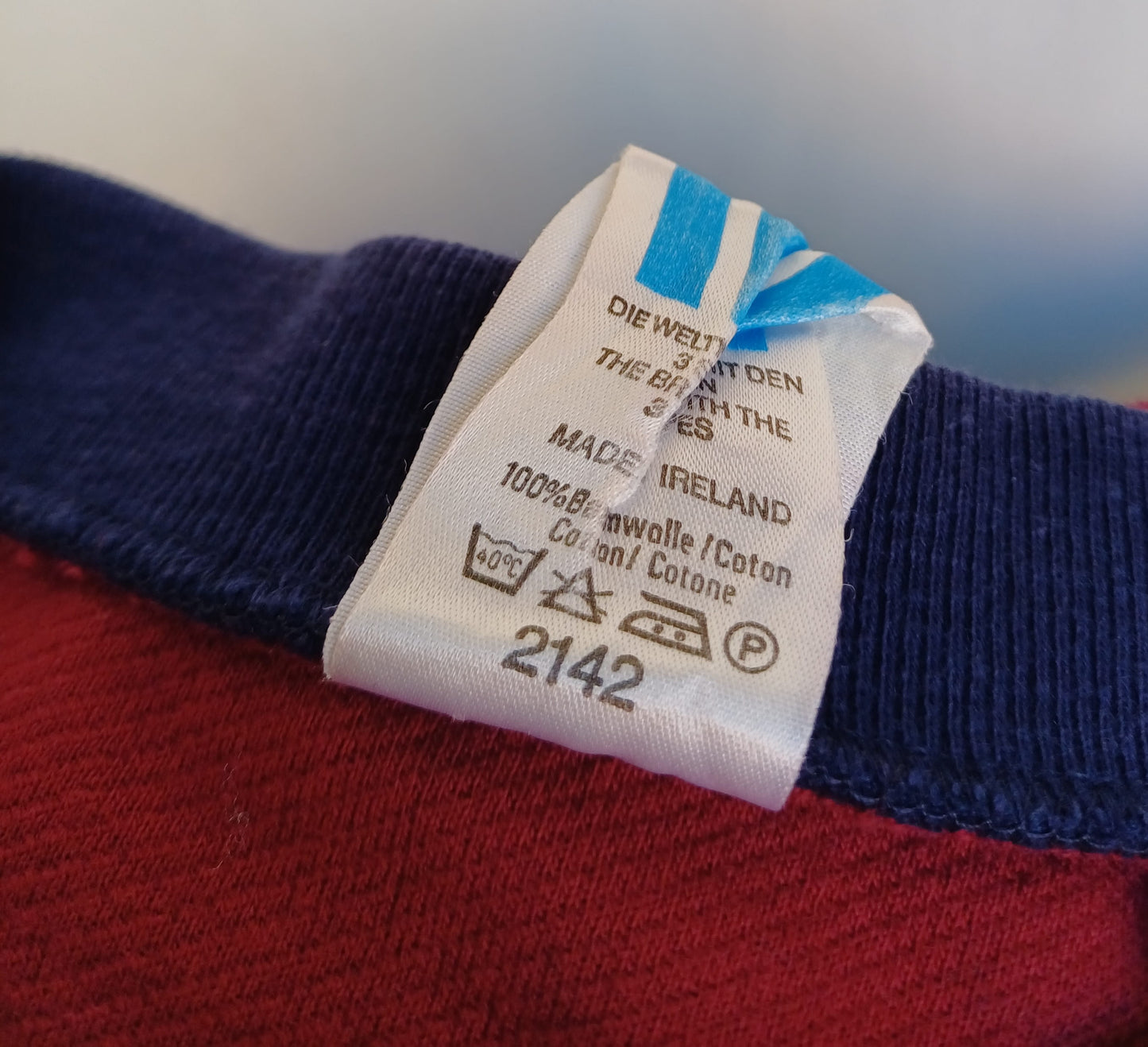 Vintage Adidas Crew Neck Cotton Pullover Sweatshirt Jumper Mens L