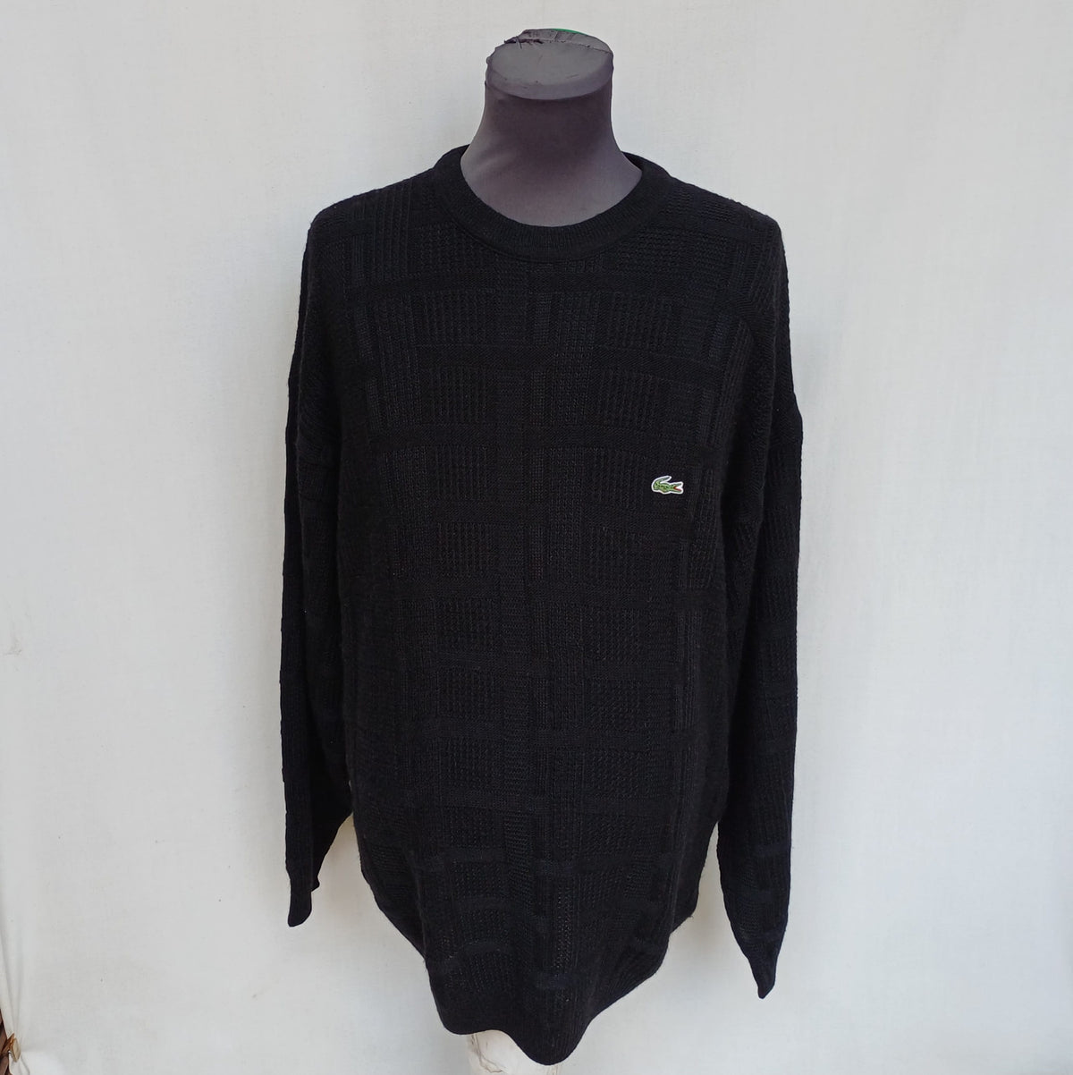 Lacoste Wool/Acrylic Crew Neck Pullover Knit Sweater Size 8/Mens 3XL