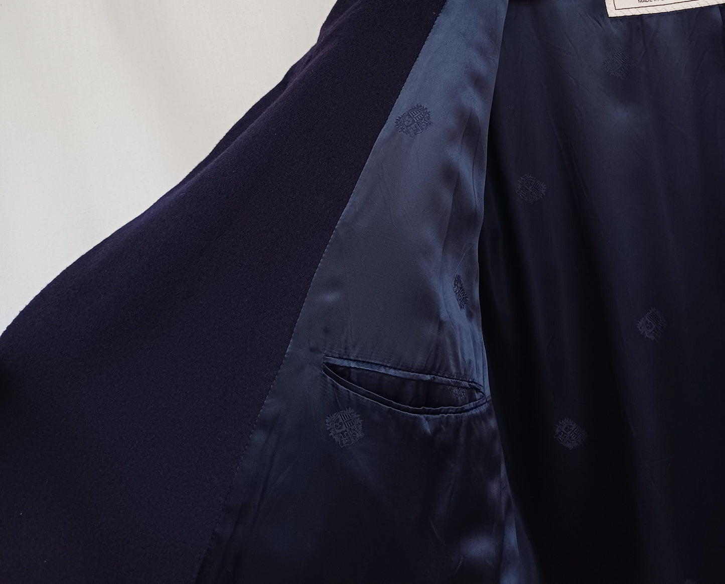 Crombie Mens Pure Wool Button Coat Long Overcoat EU 52/UK 44