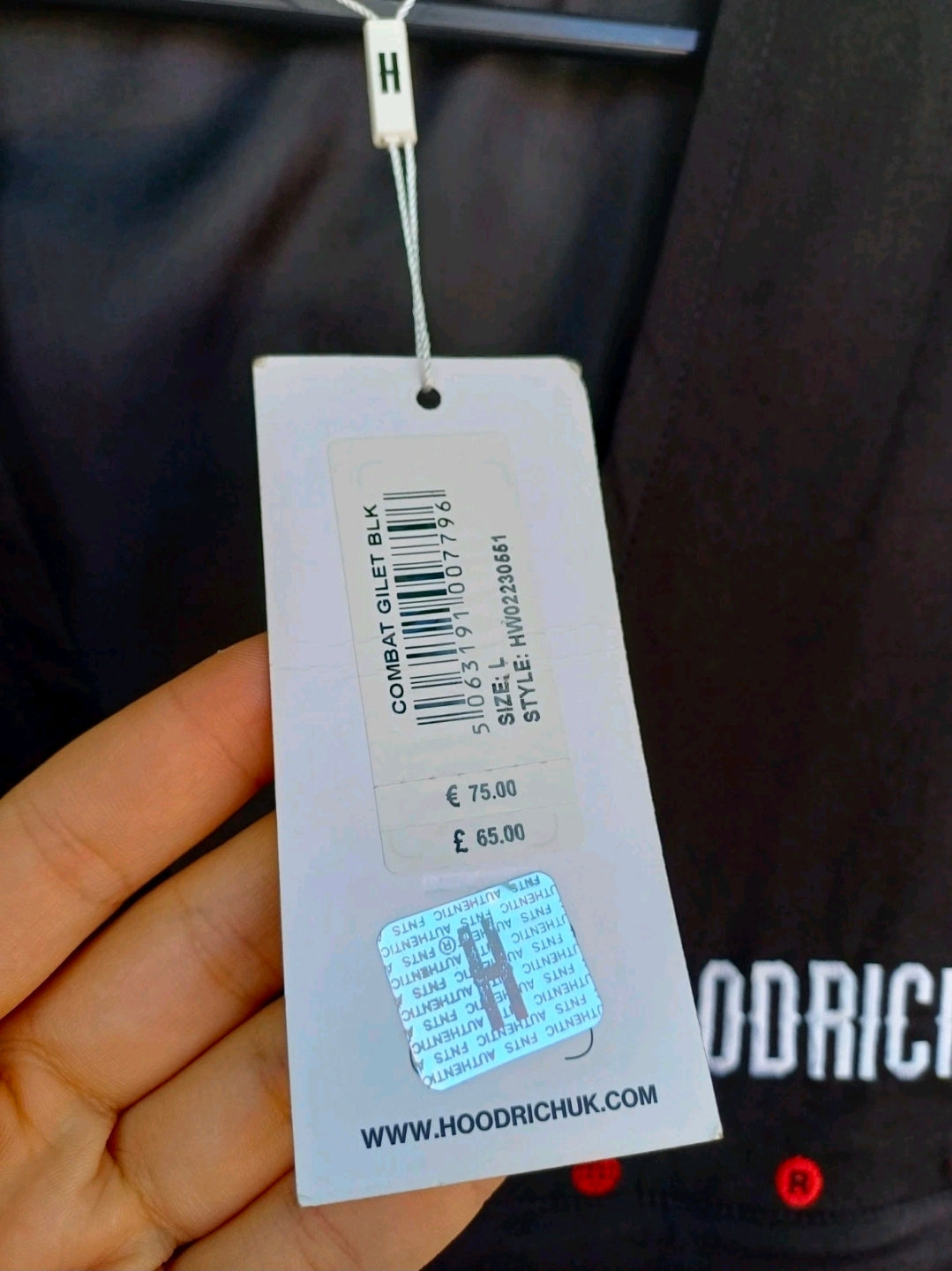 New With Tags Hoodrich Combat Gilet Zip Vest Mens L