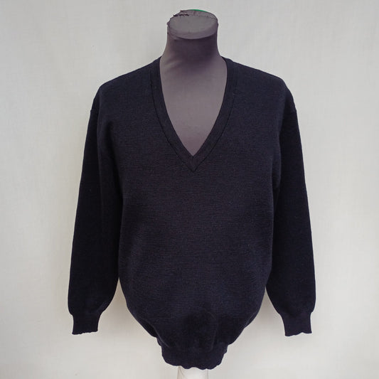 Saint James Wool V-neck Pullover Sweater Size EU 52/Mens L