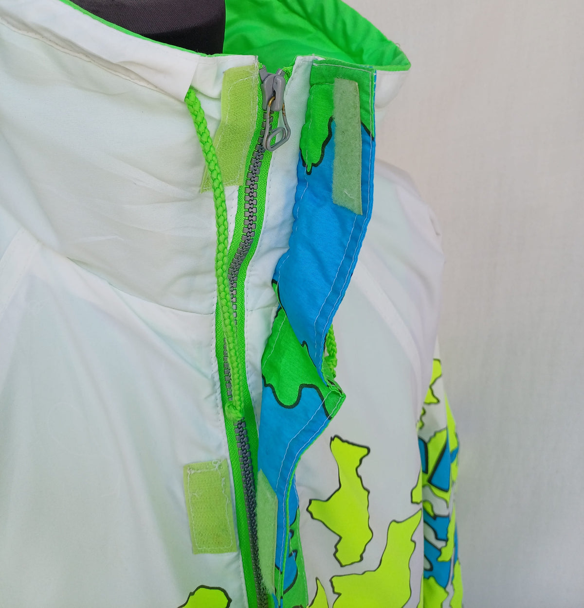Vintage 90s Elho Freestyle Neon Pullover Jacket Size L