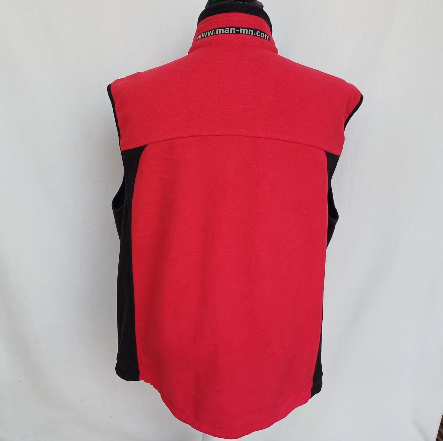 Man Full Zip Fleece Vest Gilet Mens L