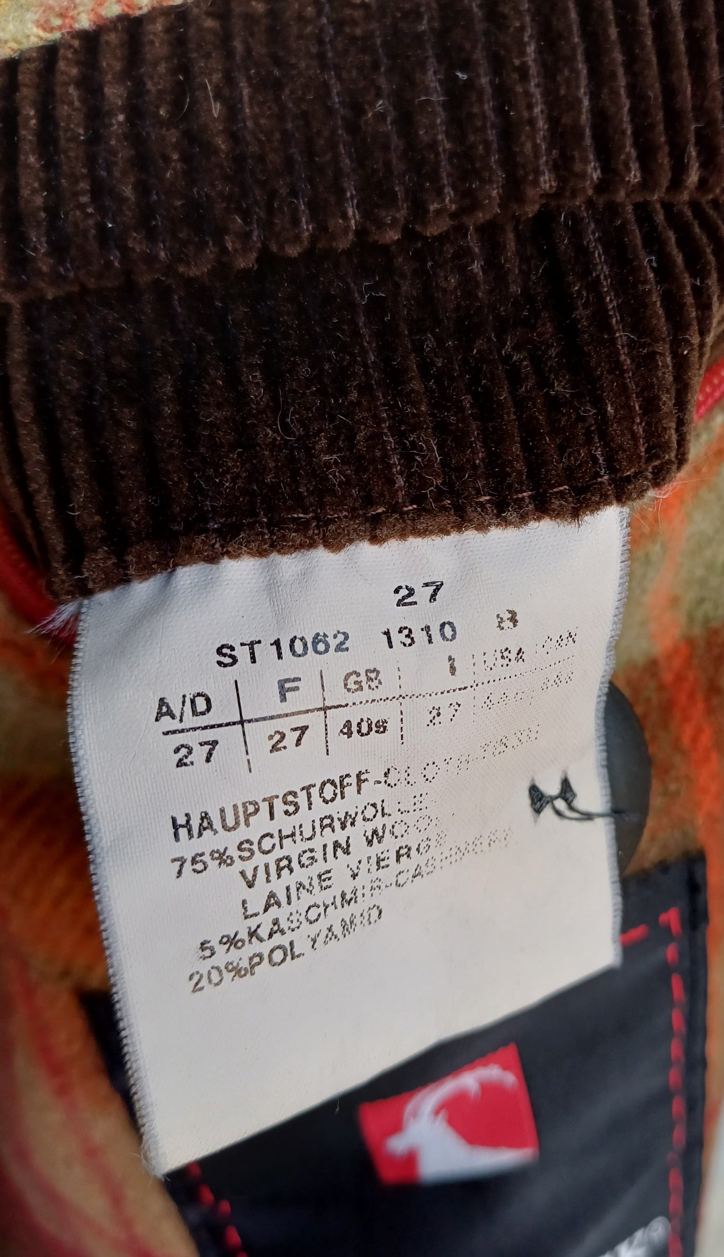 Steinbock Tirol Austria Mens Wool/Cashmere Button Coat Overcoat EU 54/US 44