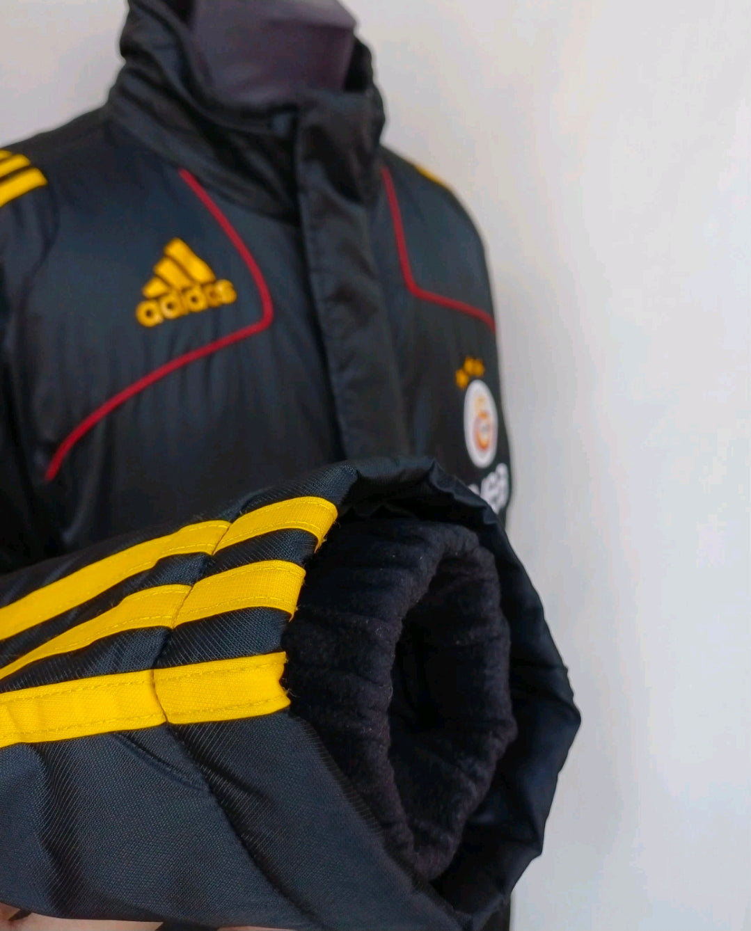 Galatasaray 2008/09 Adidas Bench Coat Long Padded Jacket Mens L
